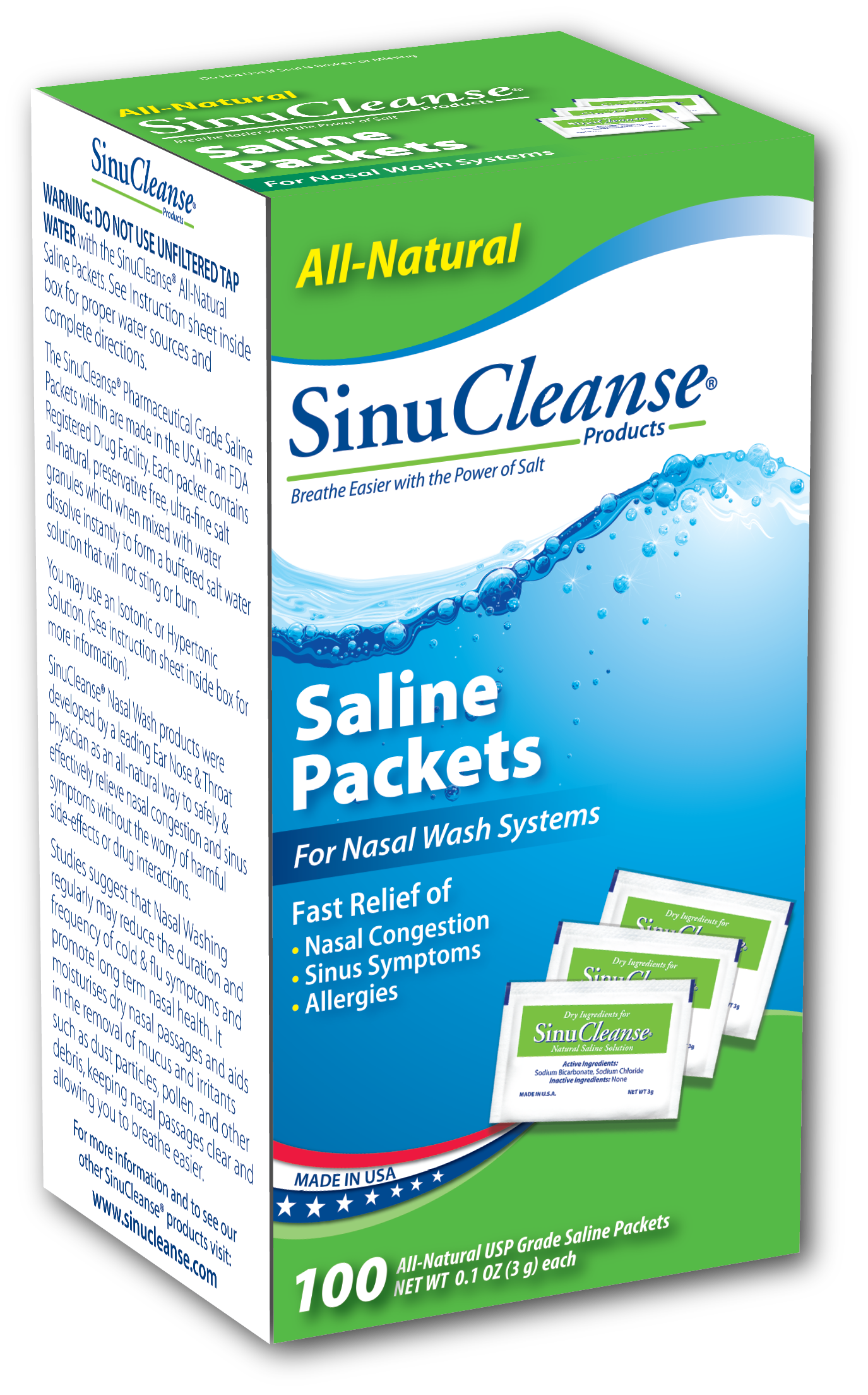 SinuCleanse  60 Refill Saline Packets